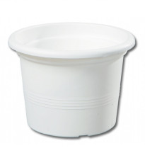 Kvetináč Satura Modern biely - 14 x 11 cm - predaj kvetináčov - 1 ks