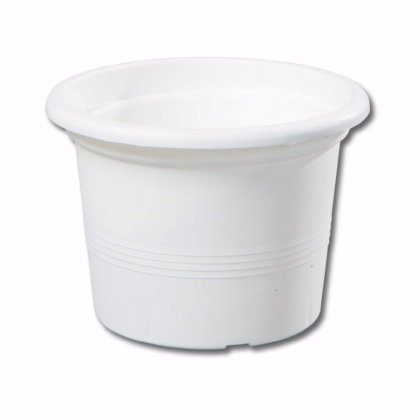 Kvetináč Satura Modern biely - 14 x 11 cm - predaj kvetináčov - 1 ks