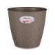 Obal na kvetináč NATURAL hnedo-sivý - 14 x 13 cm - 1 ks