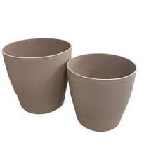 Obal na kvetináč LIVING svetlohnedý - 13 x 13 cm - 1 ks