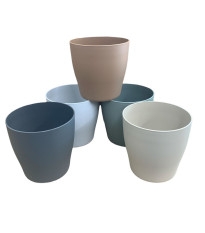 Obal na kvetináč LIVING sivý - 15 x 15 cm - 1 ks