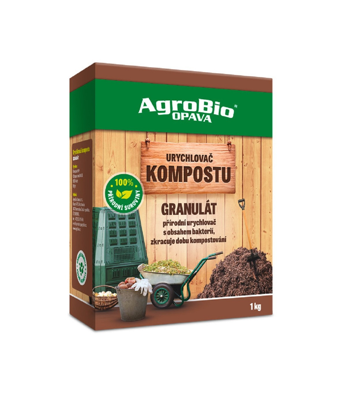 Urýchľovač kompostu - granulát - AgroBio - 1 kg