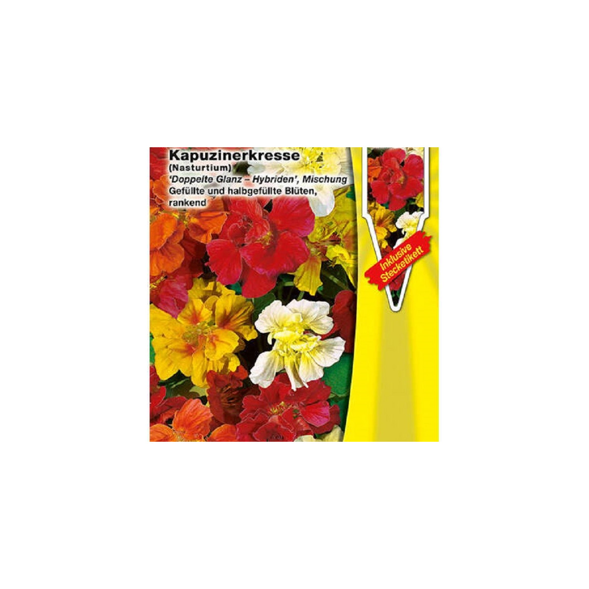 Kapucínka popínavá Doppelte Glanz zmes - Tropaeolum majus - predaj semien - 15 ks