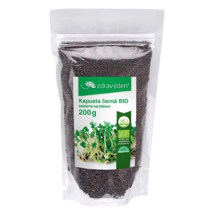 BIO Kel čierny - Brassica Oleracea - predaj bio semien na klíčenie - 200 g