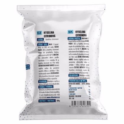 Kyselina citrónová - prášok - predaj upratovacích potrieb - 500 g
