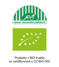 Produkty v BIO kvalite sú certifikované u CZ-BIO-002